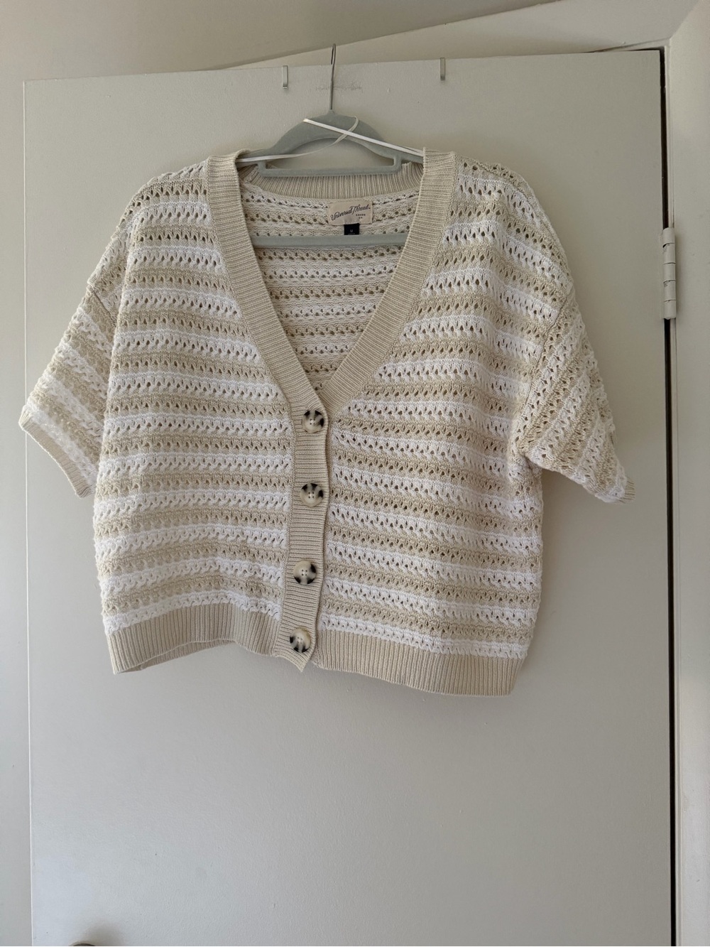 Universal Thread Crotchet Short Sleeve Cardigan